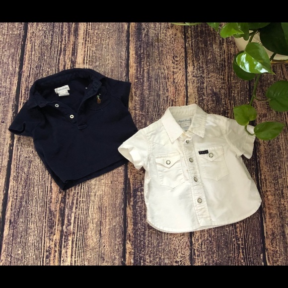ralph lauren baby boy white shirt